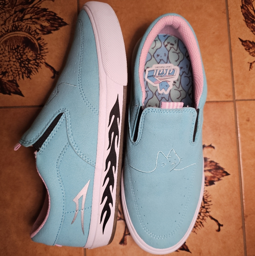 Lakai Owen Leon Slip Ons M6.5 W8 - Picture 2 of 9